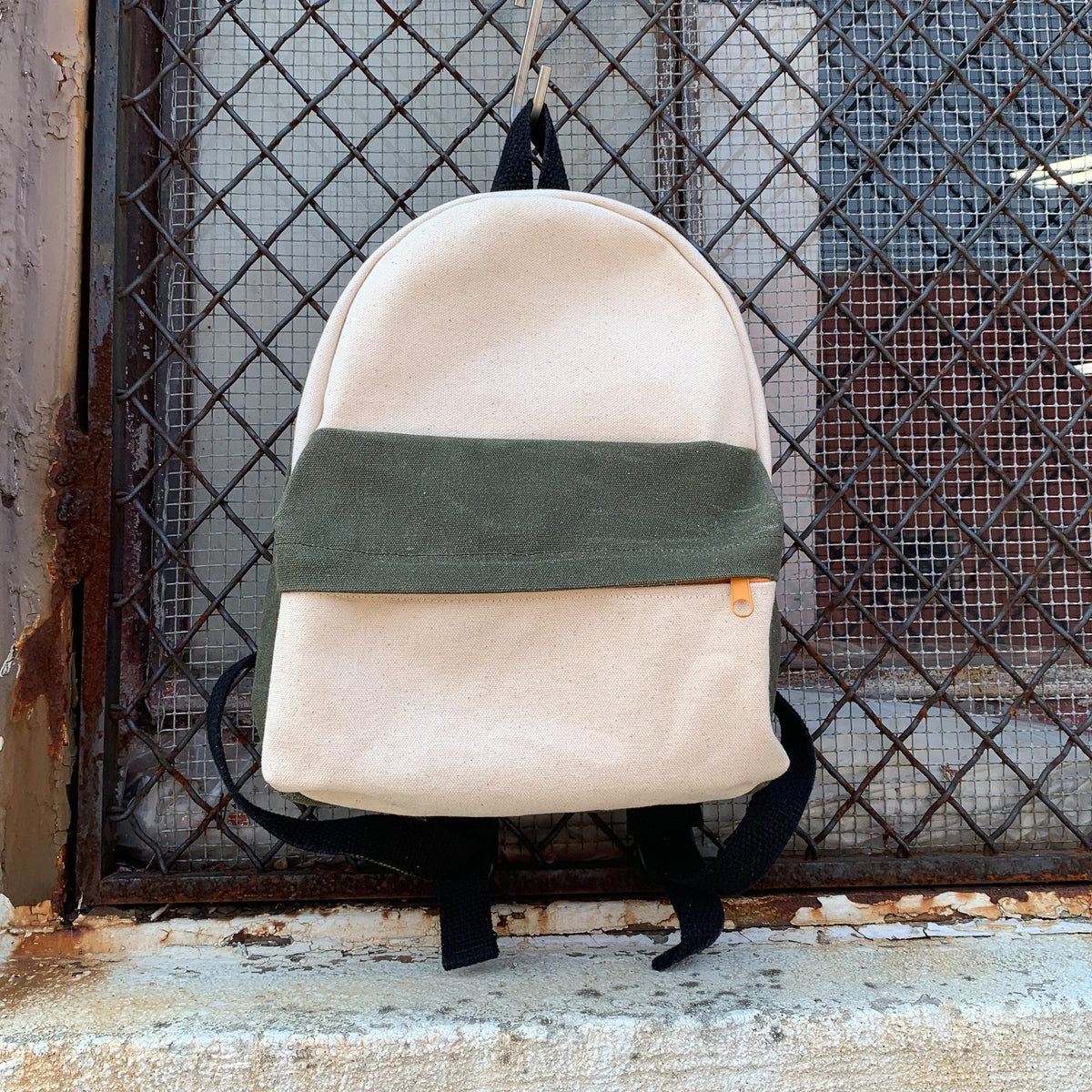 Canvas Mini Backpack Waxed