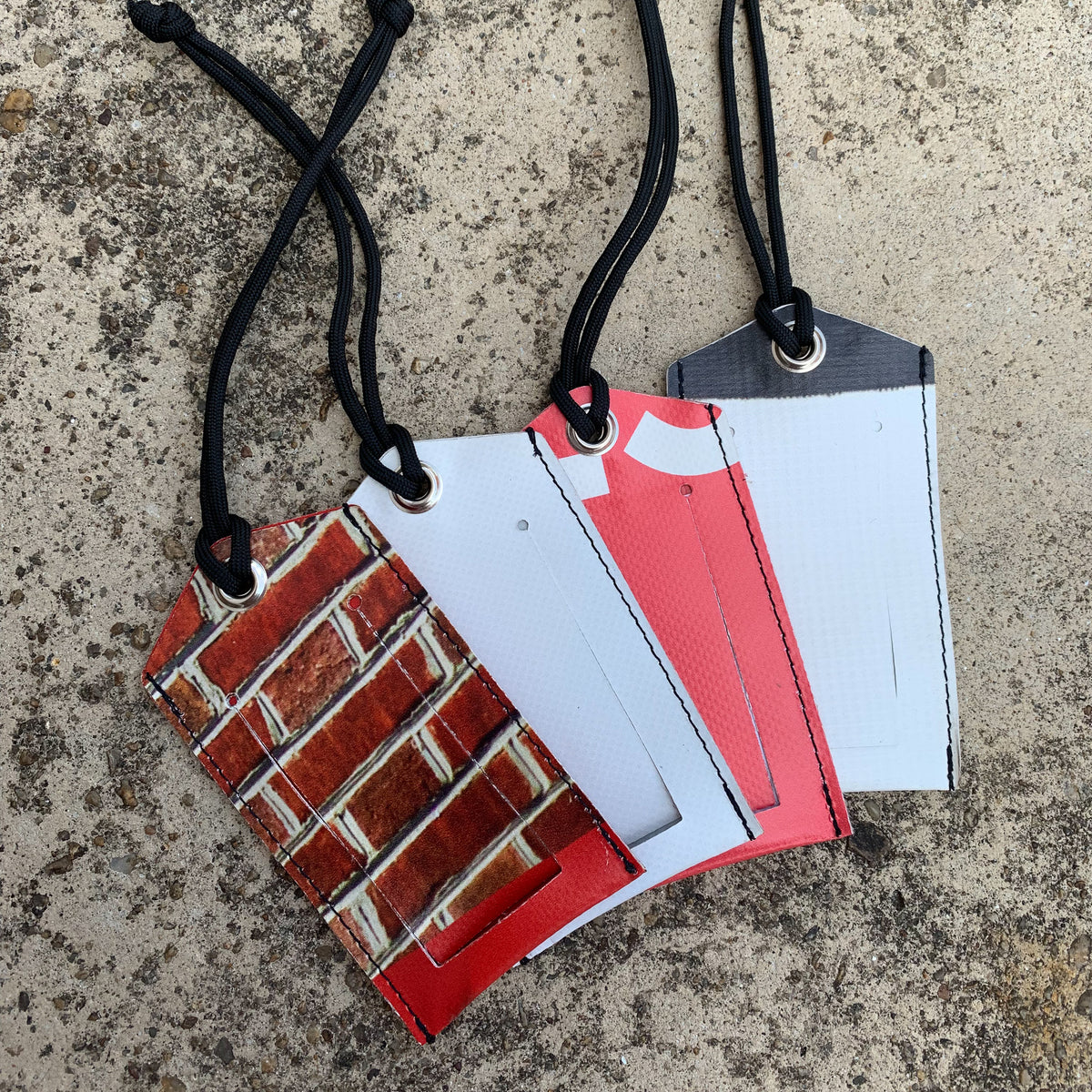 Upcycled Luggage Tag Necklace 